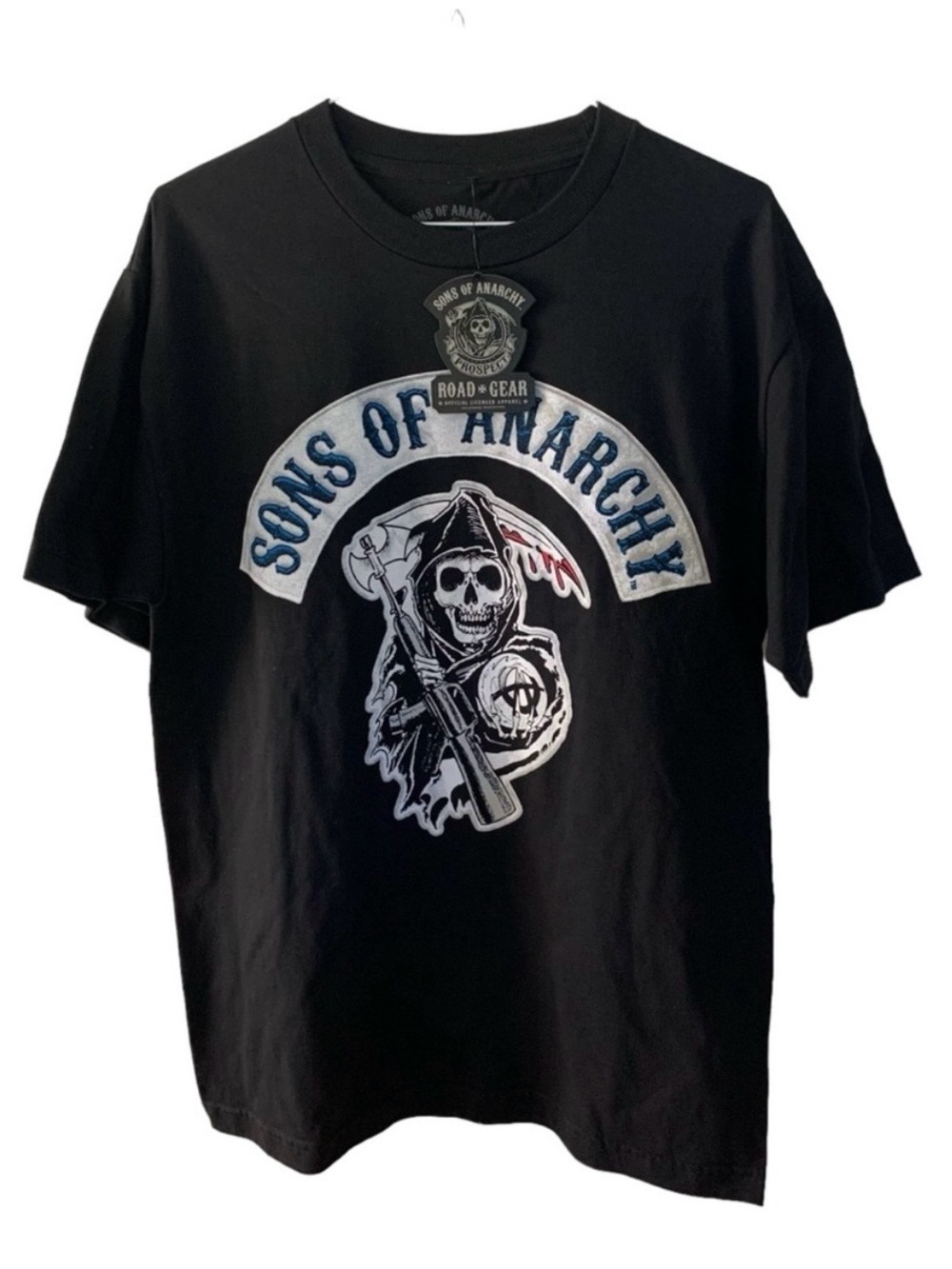 Sons of Anarchy Black Graphic T Shirt Men’s Size Medium, and XL Road Gear